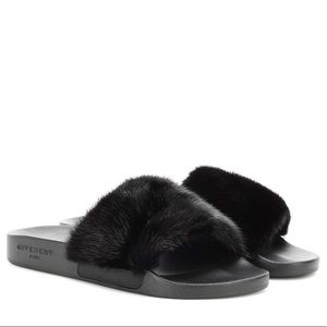 Givenchy Mink Fur Slides